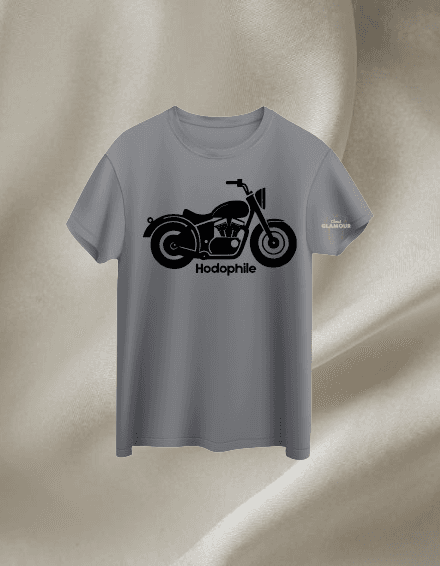 Grey Cotton Printed Oversized T-Shirt For Men & Women